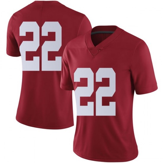 Alabama Crimson Tide Women's Najee Harris #22 No Name Crimson NCAA Nike Authentic Stitched College Football Jersey ZA16A87QZ
